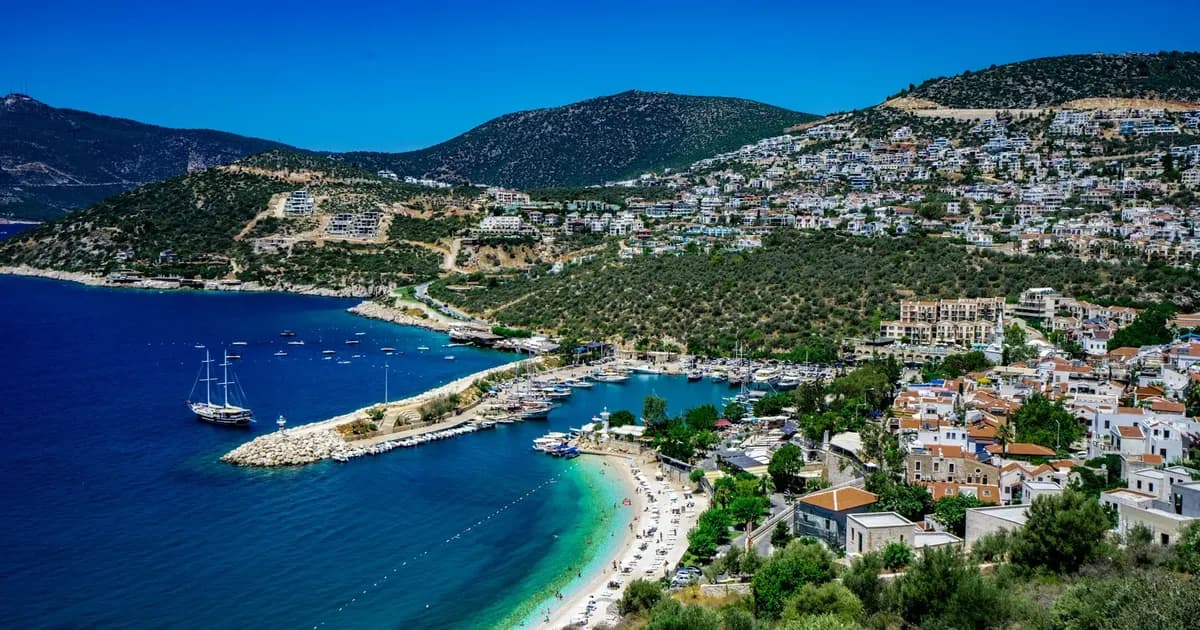 Antalya Mediterranean coast and marina